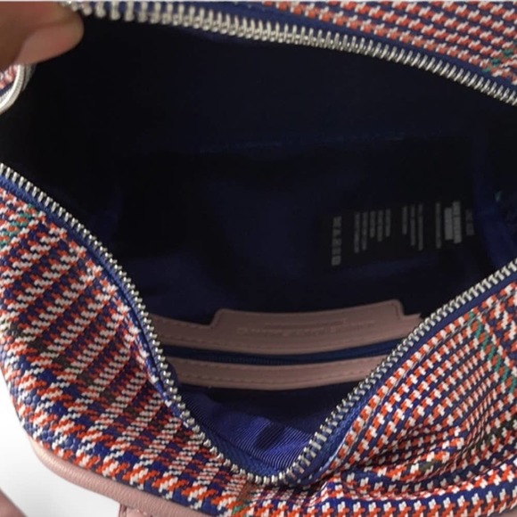 Like Dreams Houndstooth Print Mini Backpack In Blush Pink - Picture 8 of 10